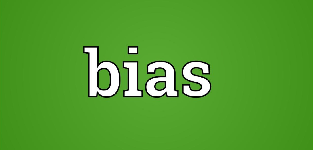 The word Bias on a green background